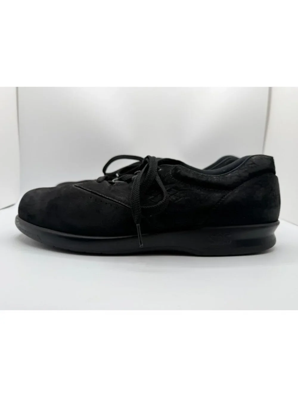 SAS Free Time Walking Shoes Women Size 9.5 Black Leather Tripad Comfort Sneaker